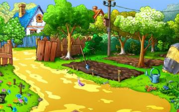 Cartoon Farm Wallpaper