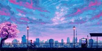 4k Anime Landscape Wallpaper Em Papel De Parede Do