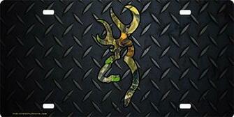 Black Browning Symbol Camo Logo On