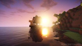 Minecraft Sunset Wallpaper