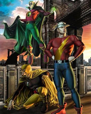 Alan Scott Jay Garrick And Hourman Tag The Artist Alanscott