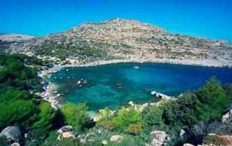 Quinn Bay Rhodes Greece Wallpaper