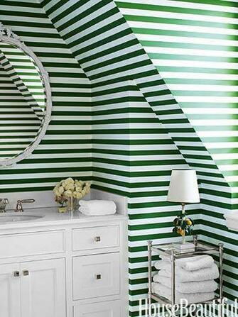 Dorothy Draper Inspired Bathroom