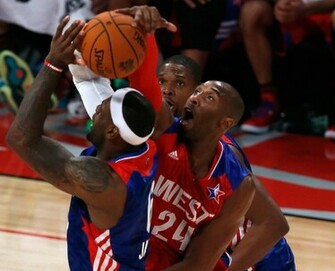 Kobe Bryant Blocks Lebron James HD Wallpaper Basketball