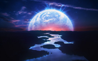 Dark River Digital Art 4k HD Wallpaper Image