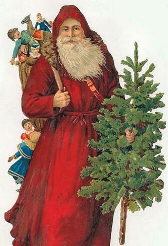 Santa Claus Vintage Wallpaper Desktop HD