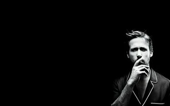 Ryan Gosling Black And White Wallpaper