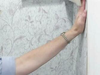 Wallpaper Installation Inside Corner Hanging Image From The