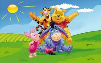 Winnie The Pooh Tigger Piglet Eeyore Gray Donkey Desktop