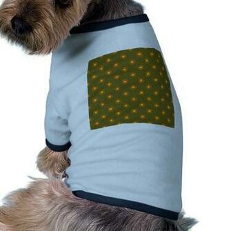 Energetic Floral On A Antique Bronze Background Pet Shirt