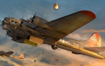 Wallpaper Usaf B 17g Flying Fortress Heavy Bomber Combat
