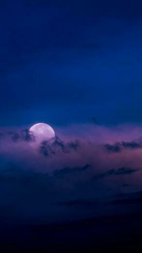 Cloudy Moonlight Moon Background Photography Nature
