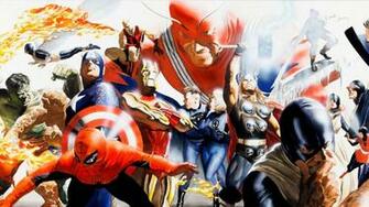 Alex Ross Cyclops Iceman Thing Ben Grimm Wallpaper