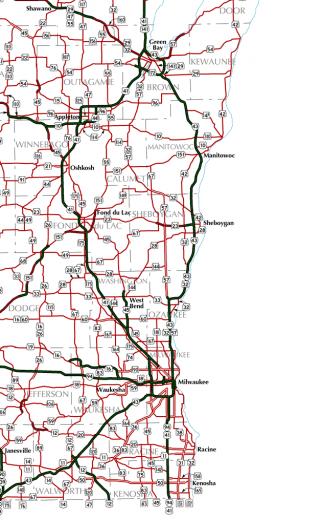 Map Of Southeastern Wisconsin For