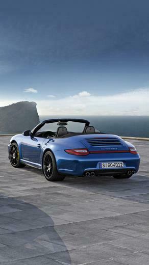 Sports Car At The Beach iPhone Plus Wallpaper