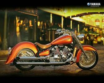 Wallpaper Artistic Yamaha Classic Motorcycle