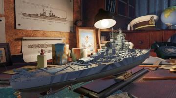 Wallpaper French Battleship Alsace In Port Battleships