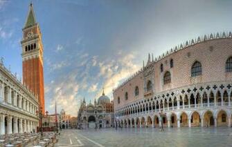 Wallpaper Italy Panorama Venice Cafe The Bell