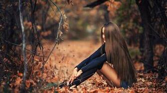 Model With Really Long Hair Wallpaper