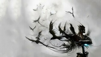 Raven Artwork Wallpaper For Android Wallpaperlepi
