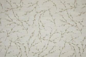 Natural Savoy Silk Printed Outline French Damask