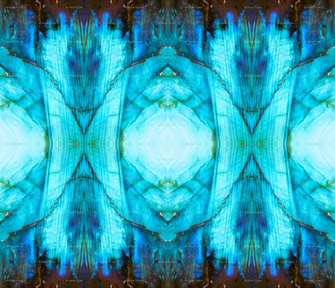 Blue Labradorite Unfolded Yardage Wallpaper Lightning