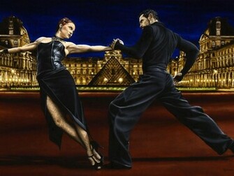 Tango Wallpaper Art Print Poster Paintings
