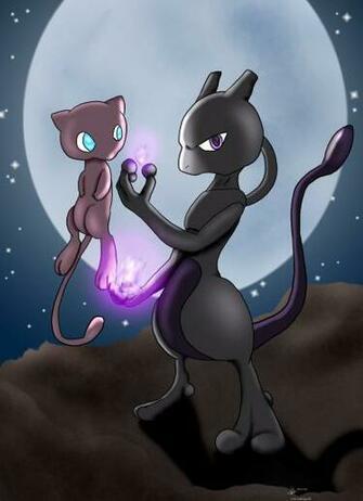Pokemon Wallpaper Mewtwo And Mew You Fear The Legendary