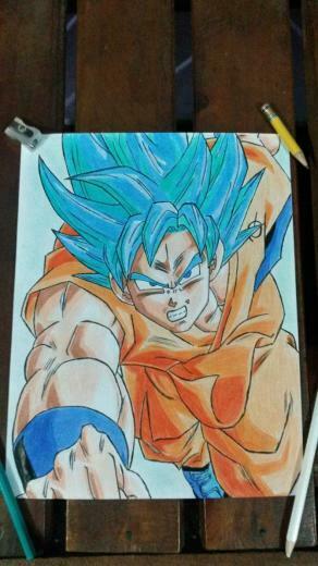 Goku Super Saiyan Blue Ssgss Dragon Ball Z By AngelitowHD On