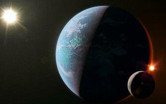 Wallpaper Earth Moon Bright Sun Solar System Planets