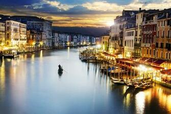 City Venice Italy Dreaming Beauti HD Night Wallpaper