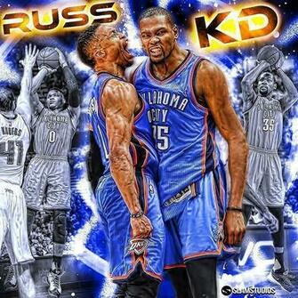 Kevin Durant And Russell Westbrook Wallpaper