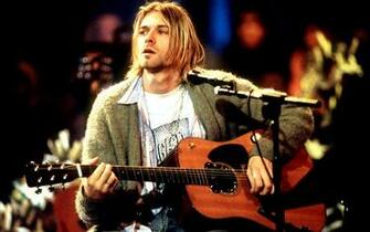 Kurt Cobain Mtv Unplugged In New York HD Wallpaper