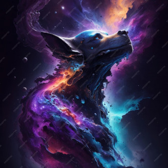 Galaxy Animals Wallpaper
