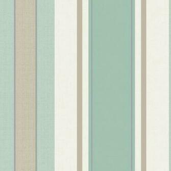 Teal Silver Beige Cream Dante Stripe Opera