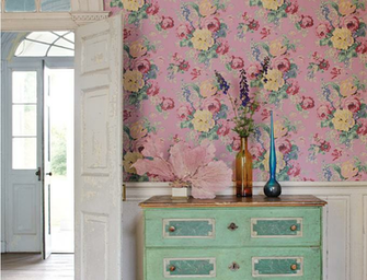 Experiment With The Color Combinations Of Damask
