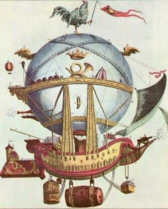 Vintage Hot Air Balloon Wallpaper