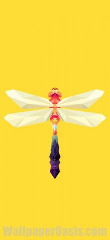 Geometric Dragonfly iPhone Wallpaper