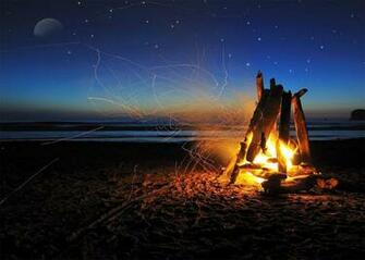 Amazon Night Bonfire Backdrop Campfire Party