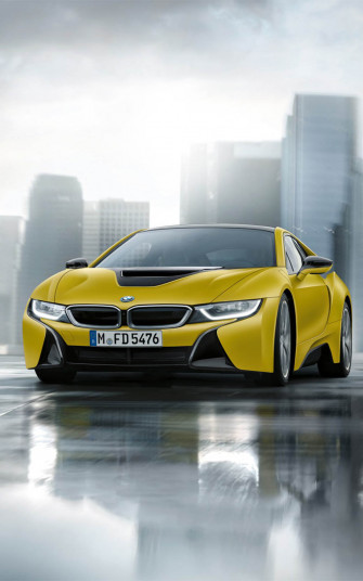 Bmw I8 Frozen Yellow Edition HD Mobile Wallpaper