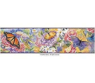 Butterfly Garden Wallpaper Border Baby Nursery Kids