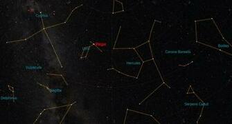 Vega Shines Overhead In Lyra Constellation This Week Space