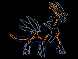 Primal Dialga Wallpaper Lineart By