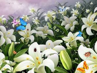 Flowers Screensaver And Butterflies Fullscreensavers
