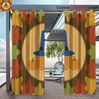 Amazon Exterior Outside Curtains Autumn Thanksgiving Day