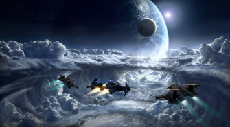 Cloud Planet Spaceship Star Citizen 4k Rare Gallery HD