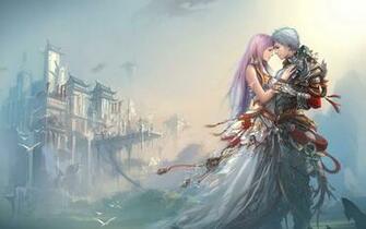 Anime Boy Girl Love Castle HD Wallpaper Romantic