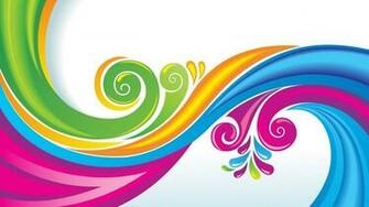 Swirl Vector Art Wallpaper HD Of Colorful