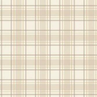 Love Wallpaper Tartan Neutral Beige Cream