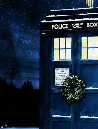 Christmas Tardis By Saffiremoon21